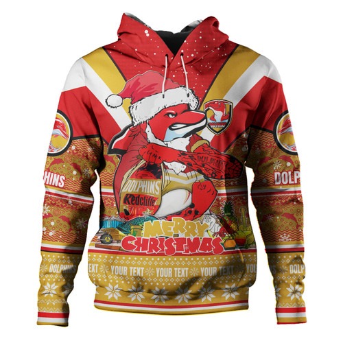 Redcliffe Dolphins Christmas Custom Hoodie - Redcliffe Dolphins Santa Aussie Big Things Hoodie Redcliffe Dolphins Christmas Custom Hoodie - Redcliffe Dolphins Santa Aussie Big Things Hoodie