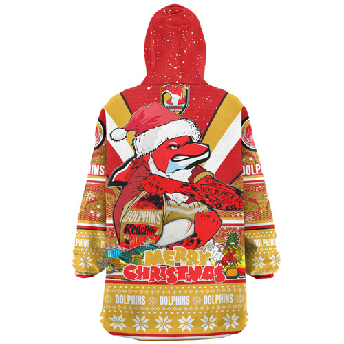 Redcliffe Dolphins Christmas Custom Snug Hoodie - Redcliffe Dolphins Santa Aussie Big Things Snug Hoodie Redcliffe Dolphins Christmas Custom Snug Hoodie - Redcliffe Dolphins Santa Aussie Big Things Snug Hoodie