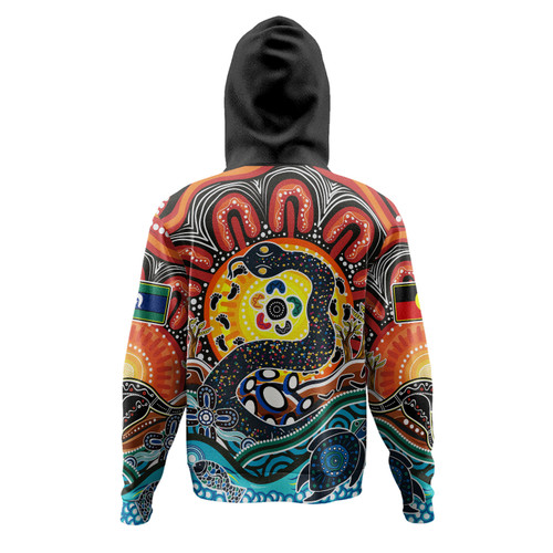Australia Rainbow Serpent Aboriginal Hoodie - Dreamtime Rainbow Serpent Hoodie Australia Rainbow Serpent Aboriginal Hoodie - Dreamtime Rainbow Serpent Hoodie