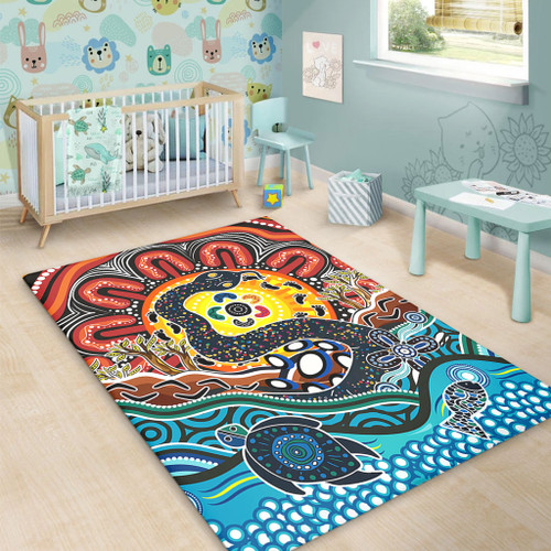 Australia Rainbow Serpent Aboriginal Area Rug - Dreamtime Rainbow Serpent Area Rug Australia Rainbow Serpent Aboriginal Area Rug - Dreamtime Rainbow Serpent Area Rug