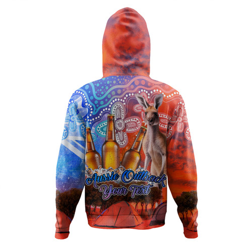Australia Kangaroo Aboriginal Camping Custom Hoodie - Aussie Outback Camping with Beer Hoodie Australia Kangaroo Aboriginal Camping Custom Hoodie - Aussie Outback Camping with Beer Hoodie