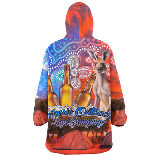 Australia Kangaroo Aboriginal Camping Custom Snug Hoodie - Aussie Outback Camping with Beer Snug Hoodie Australia Kangaroo Aboriginal Camping Custom Snug Hoodie - Aussie Outback Camping with Beer Snug Hoodie