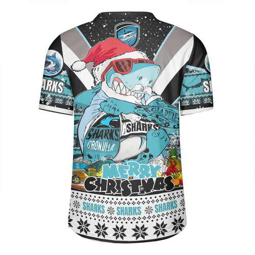 Cronulla-Sutherland Sharks Christmas Custom Rugby Jersey - Sharks Santa Aussie Big Things Rugby Jersey Cronulla-Sutherland Sharks Christmas Custom Rugby Jersey - Sharks Santa Aussie Big Things Rugby Jersey