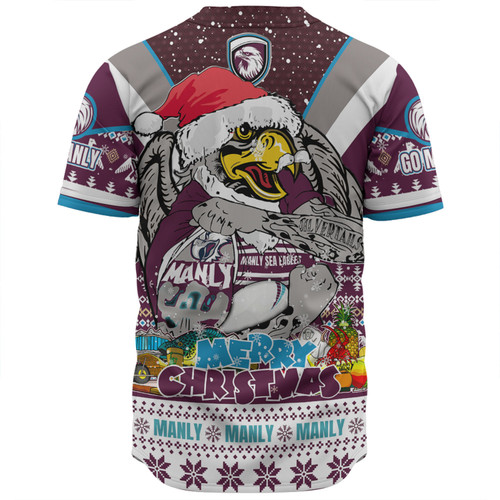 Manly Warringah Sea Eagles Christmas Custom Baseball Shirt - Manly Santa Aussie Big Things Baseball Shirt Manly Warringah Sea Eagles Christmas Custom Baseball Shirt - Manly Santa Aussie Big Things Baseball Shirt