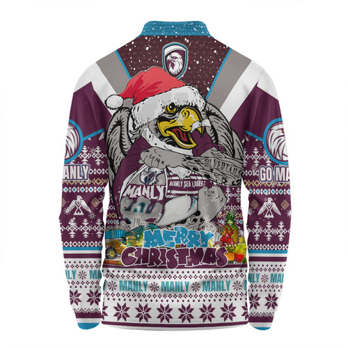 Manly Warringah Sea Eagles Christmas Custom Long Sleeve Polo Shirt - Manly Santa Aussie Big Things Long Sleeve Polo Shirt Manly Warringah Sea Eagles Christmas Custom Long Sleeve Polo Shirt - Manly Santa Aussie Big Things Long Sleeve Polo Shirt