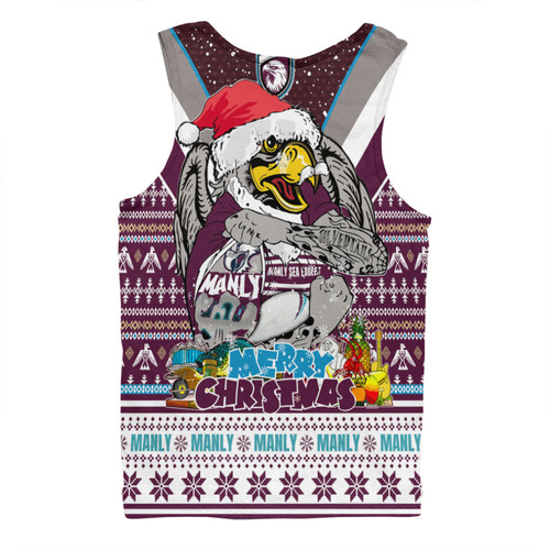 Manly Warringah Sea Eagles Christmas Custom Men Singlet - Manly Santa Aussie Big Things Men Singlet Manly Warringah Sea Eagles Christmas Custom Men Singlet - Manly Santa Aussie Big Things Men Singlet
