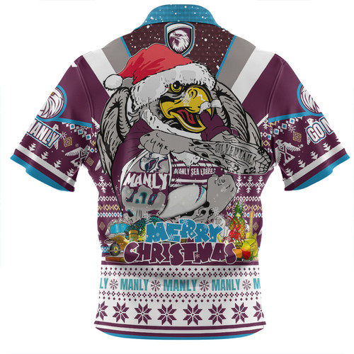 Manly Warringah Sea Eagles Christmas Custom Zip Polo Shirt - Manly Santa Aussie Big Things Zip Polo Shirt Manly Warringah Sea Eagles Christmas Custom Zip Polo Shirt - Manly Santa Aussie Big Things Zip Polo Shirt