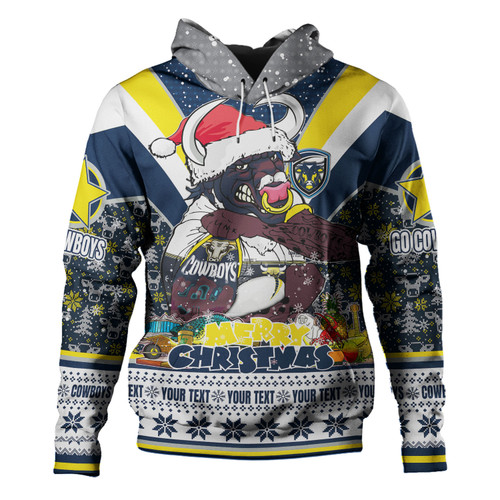 North Queensland Cowboys Christmas Custom Hoodie - North Queensland Cowboys Santa Aussie Big Things Hoodie North Queensland Cowboys Christmas Custom Hoodie - North Queensland Cowboys Santa Aussie Big Things Hoodie