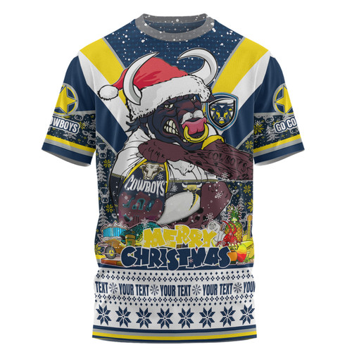 North Queensland Cowboys Christmas Custom T-shirt - North Queensland Cowboys Santa Aussie Big Things T-shirt North Queensland Cowboys Christmas Custom T-shirt - North Queensland Cowboys Santa Aussie Big Things T-shirt