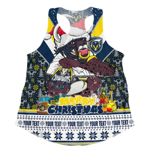 North Queensland Cowboys Christmas Custom Women Racerback Singlet - North Queensland Cowboys Santa Aussie Big Things Women Racerback Singlet North Queensland Cowboys Christmas Custom Women Racerback Singlet - North Queensland Cowboys Santa Aussie Big Things Women Racerback Singlet
