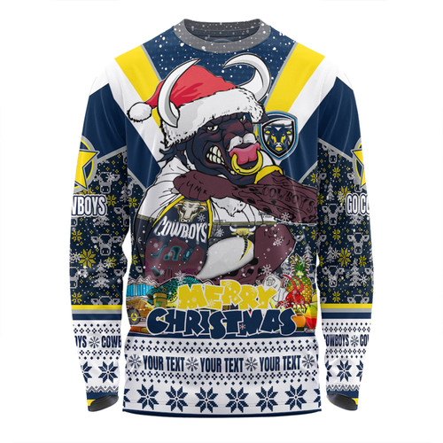 North Queensland Cowboys Christmas Custom Long Sleeve T-shirt - North Queensland Cowboys Santa Aussie Big Things Long Sleeve T-shirt North Queensland Cowboys Christmas Custom Long Sleeve T-shirt - North Queensland Cowboys Santa Aussie Big Things Long Sleeve T-shirt