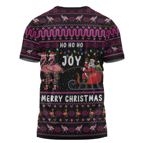 Australia Christmas Custom T-shirt - Aussie Christmas Pink Flamingo Santa Sleigh T-shirt Australia Christmas Custom T-shirt - Aussie Christmas Pink Flamingo Santa Sleigh T-shirt