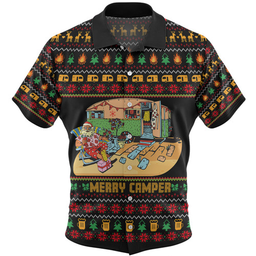 Australia Christmas Custom Hawaiian Shirt - Aussie Christmas Merry Campers Hawaiian Shirt