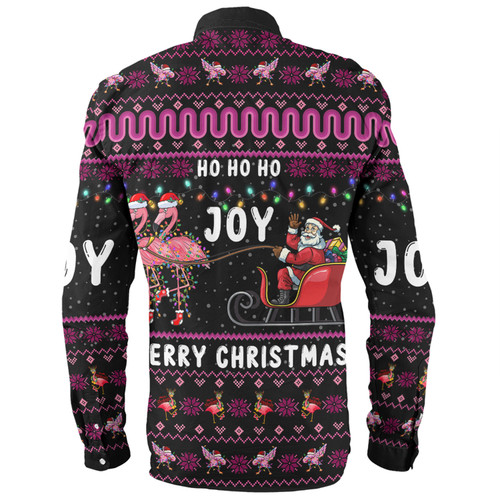 Australia Christmas Custom Long Sleeve Shirt - Aussie Christmas Pink Flamingo Santa Sleigh Long Sleeve Shirt Australia Christmas Custom Long Sleeve Shirt - Aussie Christmas Pink Flamingo Santa Sleigh Long Sleeve Shirt
