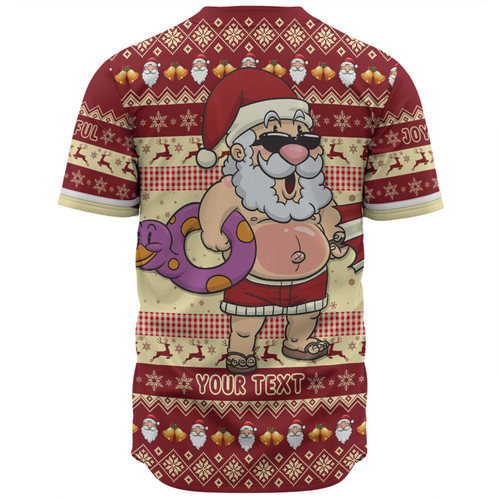 Australia Christmas Custom Baseball Shirt - Aussie Christmas Santa Summer Vibes Baseball Shirt Australia Christmas Custom Baseball Shirt - Aussie Christmas Santa Summer Vibes Baseball Shirt