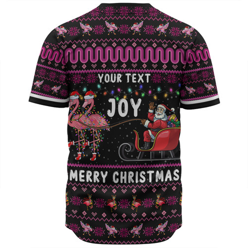 Australia Christmas Custom Baseball Shirt - Aussie Christmas Pink Flamingo Santa Sleigh Baseball Shirt Australia Christmas Custom Baseball Shirt - Aussie Christmas Pink Flamingo Santa Sleigh Baseball Shirt