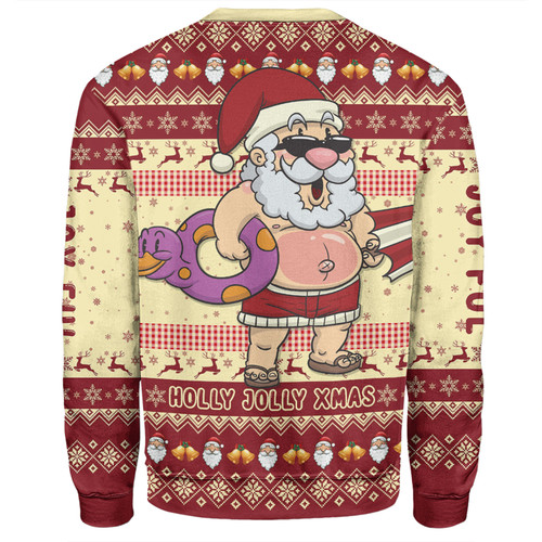 Australia Christmas Custom Sweatshirt - Aussie Christmas Santa Summer Vibes Sweatshirt Australia Christmas Custom Sweatshirt - Aussie Christmas Santa Summer Vibes Sweatshirt