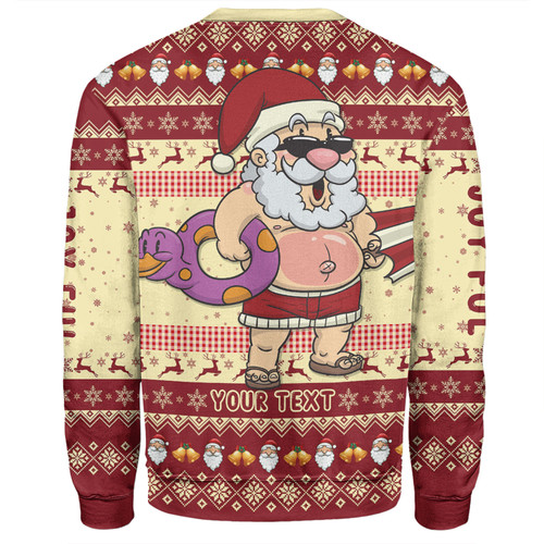 Australia Christmas Custom Sweatshirt - Aussie Christmas Santa Summer Vibes Sweatshirt Australia Christmas Custom Sweatshirt - Aussie Christmas Santa Summer Vibes Sweatshirt