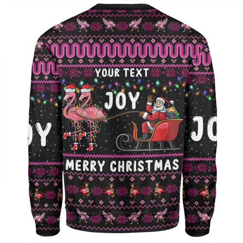 Australia Christmas Custom Sweatshirt - Aussie Christmas Pink Flamingo Santa Sleigh Sweatshirt Australia Christmas Custom Sweatshirt - Aussie Christmas Pink Flamingo Santa Sleigh Sweatshirt