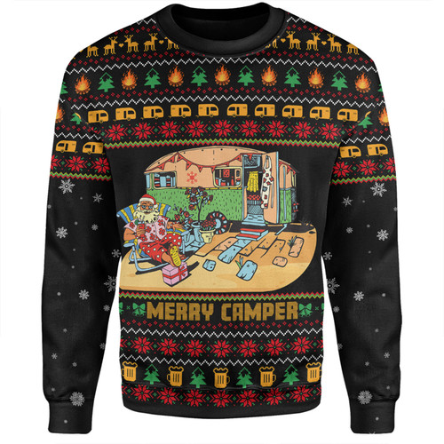 Australia Christmas Custom Sweatshirt - Aussie Christmas Merry Campers Sweatshirt