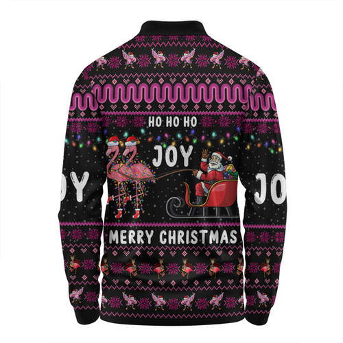Australia Christmas Custom Long Sleeve Polo Shirt - Aussie Christmas Pink Flamingo Santa Sleigh Long Sleeve Polo Shirt Australia Christmas Custom Long Sleeve Polo Shirt - Aussie Christmas Pink Flamingo Santa Sleigh Long Sleeve Polo Shirt