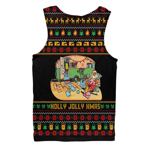 Australia Christmas Custom Men Singlet - Aussie Christmas Merry Campers Men Singlet Australia Christmas Custom Men Singlet - Aussie Christmas Merry Campers Men Singlet