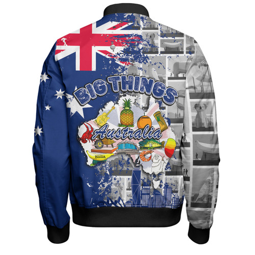 Australia Bomber Jacket - Australia Big Things Bomber Jacket Australia Bomber Jacket - Australia Big Things Bomber Jacket