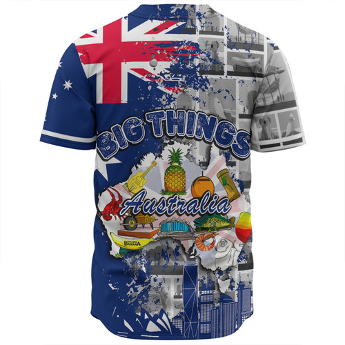Australia Baseball Shirt - Australia Big Things Baseball Shirt Australia Baseball Shirt - Australia Big Things Baseball Shirt