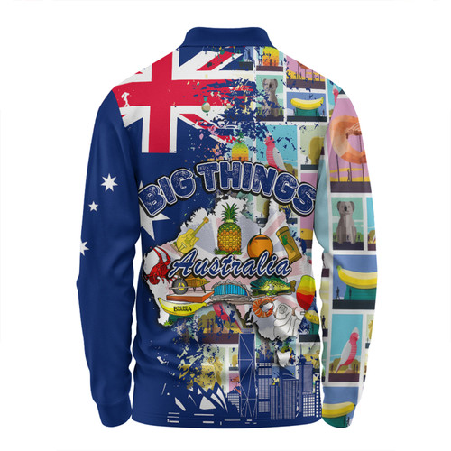 Australia Long Sleeve Polo Shirt - Australia Big Things Ver 2 Long Sleeve Polo Shirt Australia Long Sleeve Polo Shirt - Australia Big Things Ver 2 Long Sleeve Polo Shirt