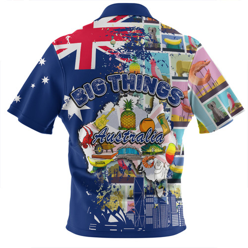 Australia Zip Polo Shirt - Australia Big Things Ver 2 Zip Polo Shirt Australia Zip Polo Shirt - Australia Big Things Ver 2 Zip Polo Shirt
