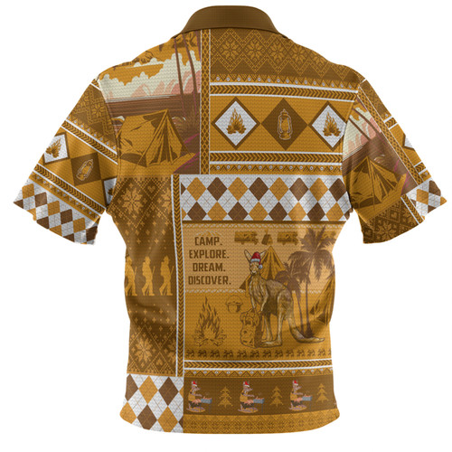 Australia Camping Christmas Hawaiian Shirt - Xmas Camping With Kangaroo Vintage Hawaiian Shirt Australia Camping Christmas Hawaiian Shirt - Xmas Camping With Kangaroo Vintage Hawaiian Shirt