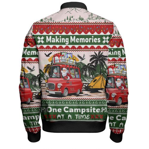 Australia Camping Christmas Bomber Jacket - Making Memories One Campsite At A Time Bomber Jacket Australia Camping Christmas Bomber Jacket - Making Memories One Campsite At A Time Bomber Jacket