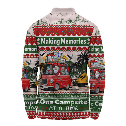 Australia Camping Christmas Long Sleeve Polo Shirt - Making Memories One Campsite At A Time Long Sleeve Polo Shirt Australia Camping Christmas Long Sleeve Polo Shirt - Making Memories One Campsite At A Time Long Sleeve Polo Shirt