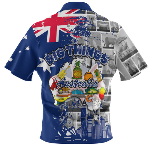Australia Polo Shirt- Australia Big Things Polo Shirt Australia Polo Shirt- Australia Big Things Polo Shirt