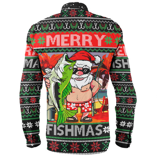 Australia Christmas Fishing Long Sleeve Shirt - Merrry Fishmas Angler Santa Claus Long Sleeve Shirt Australia Christmas Fishing Long Sleeve Shirt - Merrry Fishmas Angler Santa Claus Long Sleeve Shirt