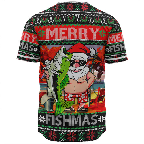 Australia Christmas Fishing Baseball Shirt - Merrry Fishmas Angler Santa Claus Baseball Shirt Australia Christmas Fishing Baseball Shirt - Merrry Fishmas Angler Santa Claus Baseball Shirt