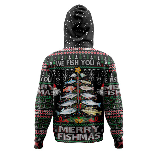 Australia Christmas Fishing Hoodie - Merrry Fishmas Fishing Rod Christmas Tree Hoodie Australia Christmas Fishing Hoodie - Merrry Fishmas Fishing Rod Christmas Tree Hoodie
