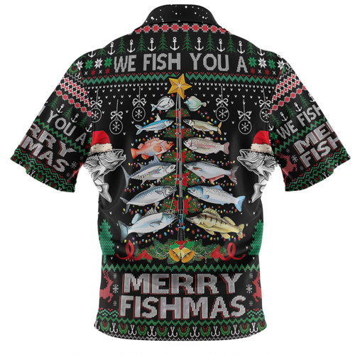 Australia Christmas Fishing Hawaiian Shirt - Merrry Fishmas Fishing Rod Christmas Tree Hawaiian Shirt Australia Christmas Fishing Hawaiian Shirt - Merrry Fishmas Fishing Rod Christmas Tree Hawaiian Shirt