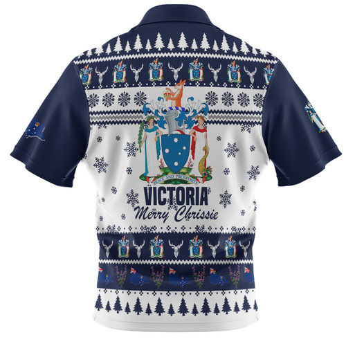 Victoria Christmas Polo Shirt - Merry Chrissie Polo Shirt Victoria Christmas Polo Shirt - Merry Chrissie Polo Shirt