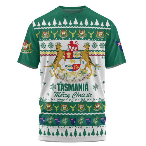 Tasmania Christmas T-shirt - Merry Chrissie T-shirt
