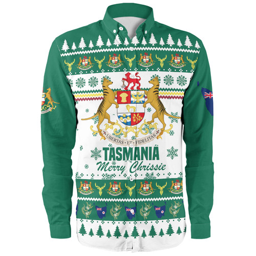 Tasmania Christmas Long Sleeve Shirt - Merry Chrissie Long Sleeve Shirt