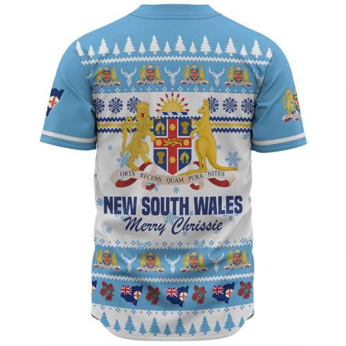 New South Wales Christmas Baseball Shirt - Merry Chrissie Baseball Shirt New South Wales Christmas Baseball Shirt - Merry Chrissie Baseball Shirt
