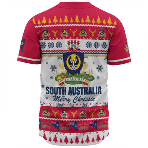 South Australia Christmas Baseball Shirt - Merry Chrissie Baseball Shirt South Australia Christmas Baseball Shirt - Merry Chrissie Baseball Shirt