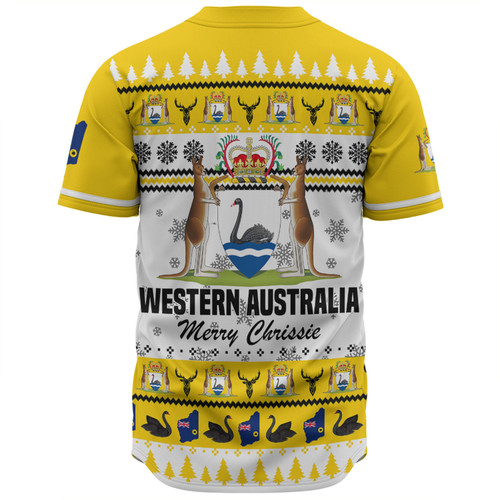 Western Australia Christmas Baseball Shirt - Merry Chrissie Baseball Shirt Western Australia Christmas Baseball Shirt - Merry Chrissie Baseball Shirt