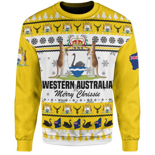 Western Australia Christmas Sweatshirt - Merry Chrissie Sweatshirt