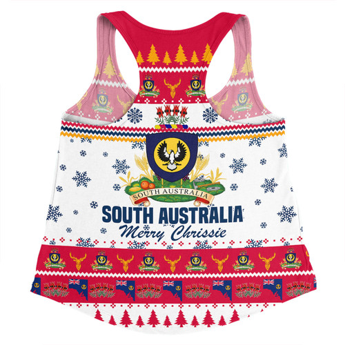 South Australia Christmas Women Racerback Singlet - Merry Chrissie Women Racerback Singlet South Australia Christmas Women Racerback Singlet - Merry Chrissie Women Racerback Singlet