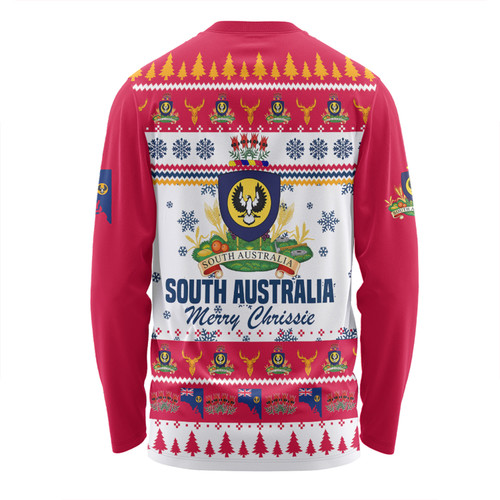 South Australia Christmas Long Sleeve T-shirt - Merry Chrissie Long Sleeve T-shirt South Australia Christmas Long Sleeve T-shirt - Merry Chrissie Long Sleeve T-shirt