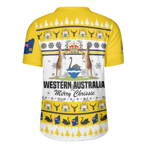 Western Australia Christmas Rugby Jersey - Merry Chrissie Rugby Jersey Western Australia Christmas Rugby Jersey - Merry Chrissie Rugby Jersey
