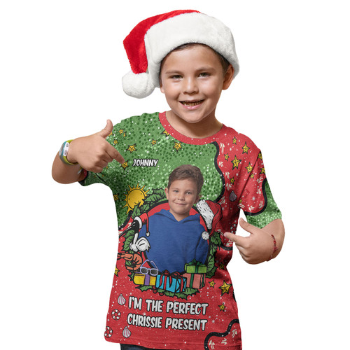 Australia Christmas Custom T-shirt - I'm the Perfect Present Red T-shirt