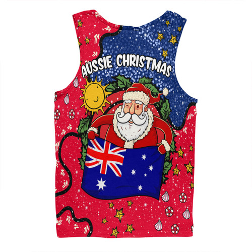 Australia Christmas Custom Men Singlet - I'm the Perfect Present Blue Men Singlet